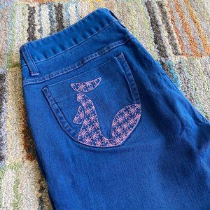 Le Coq Sportif Navy blue low-middle rise Jeans